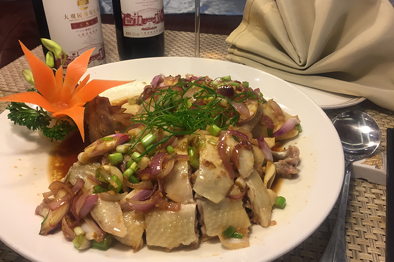 蔥油胡須雞 